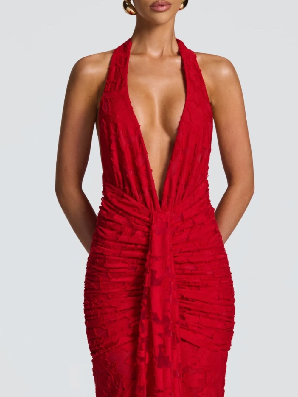 BABYBOO GUINEVERE MAXI DRESS SMALL - RED